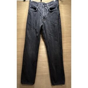 Anine Bing Jackie Jean Charcoal Black/Dark Gray Size 24 Straight Leg